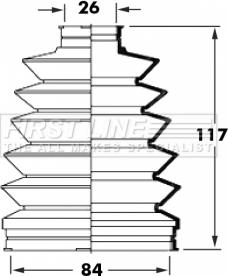 First Line FCB6012 - Joint-soufflet, arbre de commande cwaw.fr