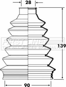 First Line FCB6085 - Joint-soufflet, arbre de commande cwaw.fr