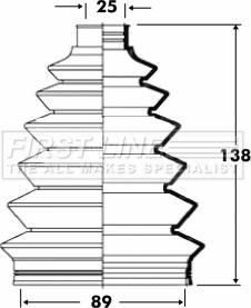 First Line FCB6088 - Joint-soufflet, arbre de commande cwaw.fr