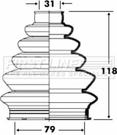 First Line FCB6082 - Joint-soufflet, arbre de commande cwaw.fr