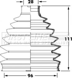 First Line FCB6032 - Joint-soufflet, arbre de commande cwaw.fr