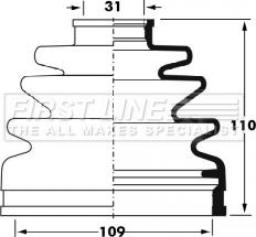 First Line FCB6026 - Joint-soufflet, arbre de commande cwaw.fr