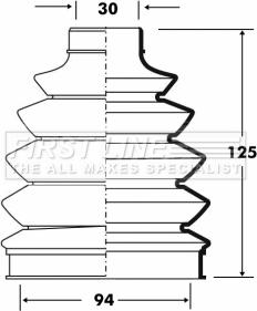 First Line FCB6079 - Joint-soufflet, arbre de commande cwaw.fr