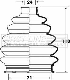 First Line FCB6078 - Joint-soufflet, arbre de commande cwaw.fr