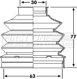 First Line FCB6195 - Joint-soufflet, arbre de commande cwaw.fr