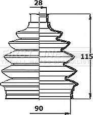 First Line FCB6149 - Joint-soufflet, arbre de commande cwaw.fr