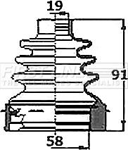 First Line FCB6144 - Joint-soufflet, arbre de commande cwaw.fr