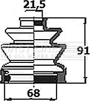 First Line FCB6153 - Joint-soufflet, arbre de commande cwaw.fr