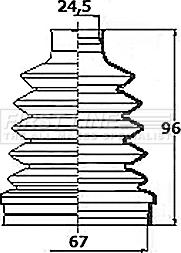 First Line FCB6160 - Joint-soufflet, arbre de commande cwaw.fr