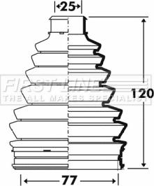 First Line FCB6104 - Joint-soufflet, arbre de commande cwaw.fr