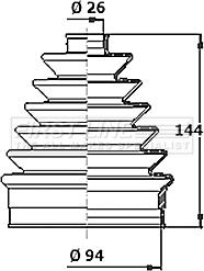 First Line FCB6101R - Joint-soufflet, arbre de commande cwaw.fr