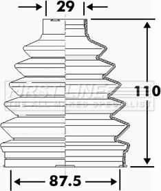 First Line FCB6111 - Joint-soufflet, arbre de commande cwaw.fr