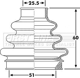 First Line FCB6189 - Joint-soufflet, arbre de commande cwaw.fr