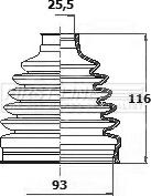 First Line FCB6135 - Joint-soufflet, arbre de commande cwaw.fr