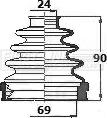 First Line FCB6132 - Joint-soufflet, arbre de commande cwaw.fr