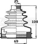 First Line FCB6129 - Joint-soufflet, arbre de commande cwaw.fr