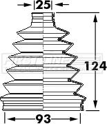 First Line FCB6124 - Joint-soufflet, arbre de commande cwaw.fr