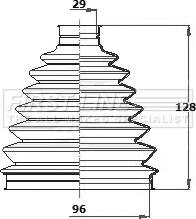 First Line FCB6341 - Joint-soufflet, arbre de commande cwaw.fr