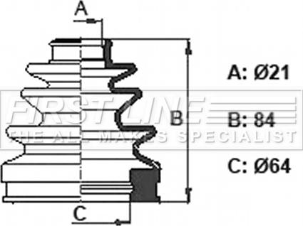 First Line FCB6360 - Joint-soufflet, arbre de commande cwaw.fr