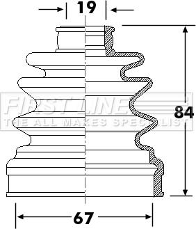 First Line FCB6309 - Joint-soufflet, arbre de commande cwaw.fr