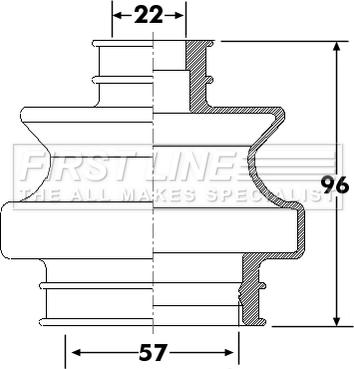 First Line FCB6301 - Joint-soufflet, arbre de commande cwaw.fr