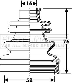 First Line FCB6302 - Joint-soufflet, arbre de commande cwaw.fr