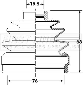 First Line FCB6294 - Joint-soufflet, arbre de commande cwaw.fr