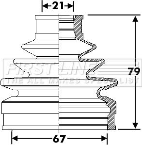 First Line FCB6291 - Joint-soufflet, arbre de commande cwaw.fr