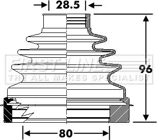 First Line FCB6297 - Joint-soufflet, arbre de commande cwaw.fr