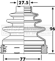 First Line FCB6244 - Joint-soufflet, arbre de commande cwaw.fr