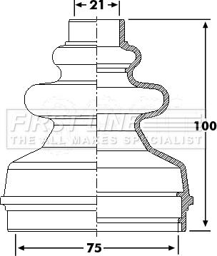 First Line FCB6241 - Joint-soufflet, arbre de commande cwaw.fr