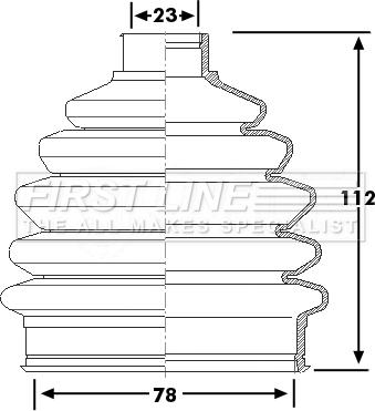 First Line FCB6251 - Joint-soufflet, arbre de commande cwaw.fr