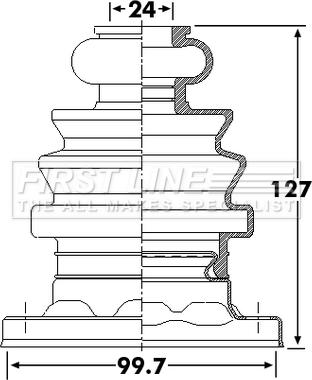 First Line FCB6258 - Joint-soufflet, arbre de commande cwaw.fr