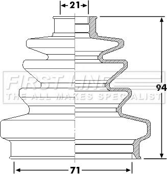 First Line FCB6257 - Joint-soufflet, arbre de commande cwaw.fr