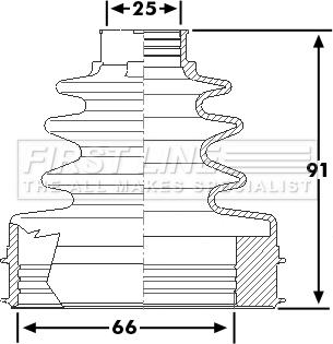 First Line FCB6265 - Joint-soufflet, arbre de commande cwaw.fr