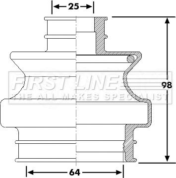 First Line FCB6263 - Joint-soufflet, arbre de commande cwaw.fr