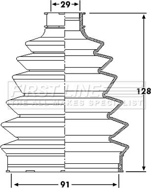 First Line FCB6206 - Joint-soufflet, arbre de commande cwaw.fr