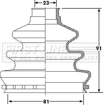 First Line FCB6200 - Joint-soufflet, arbre de commande cwaw.fr