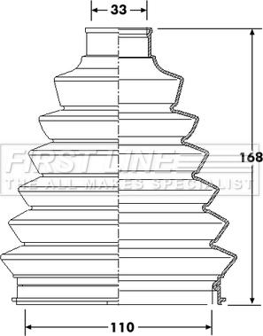 First Line FCB6214 - Joint-soufflet, arbre de commande cwaw.fr