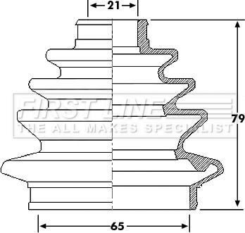 First Line FCB6216 - Joint-soufflet, arbre de commande cwaw.fr