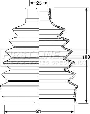 First Line FCB6210 - Joint-soufflet, arbre de commande cwaw.fr