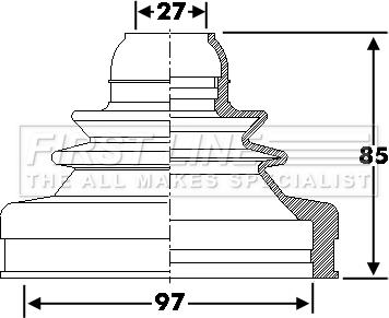 First Line FCB6286 - Joint-soufflet, arbre de commande cwaw.fr