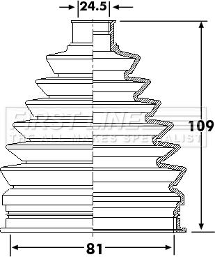 First Line FCB6234 - Joint-soufflet, arbre de commande cwaw.fr