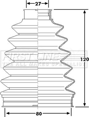 First Line FCB6230 - Joint-soufflet, arbre de commande cwaw.fr