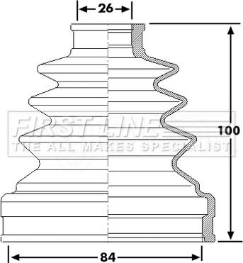 First Line FCB6224 - Joint-soufflet, arbre de commande cwaw.fr