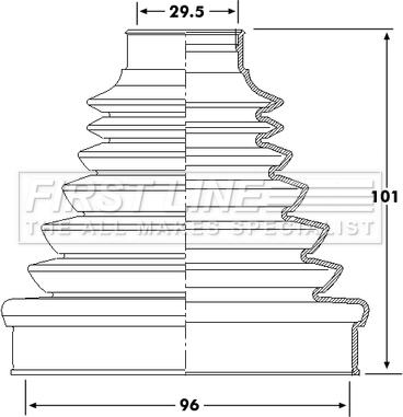 First Line FCB6220 - Joint-soufflet, arbre de commande cwaw.fr