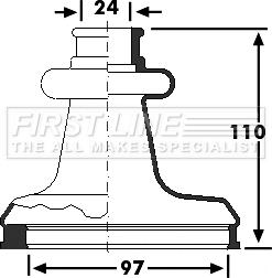 First Line FCB6223 - Joint-soufflet, arbre de commande cwaw.fr