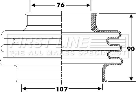 First Line FCB6276 - Joint-soufflet, arbre de commande cwaw.fr