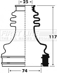 First Line FCB2916 - Joint-soufflet, arbre de commande cwaw.fr