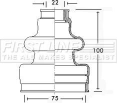 First Line FCB2495 - Joint-soufflet, arbre de commande cwaw.fr